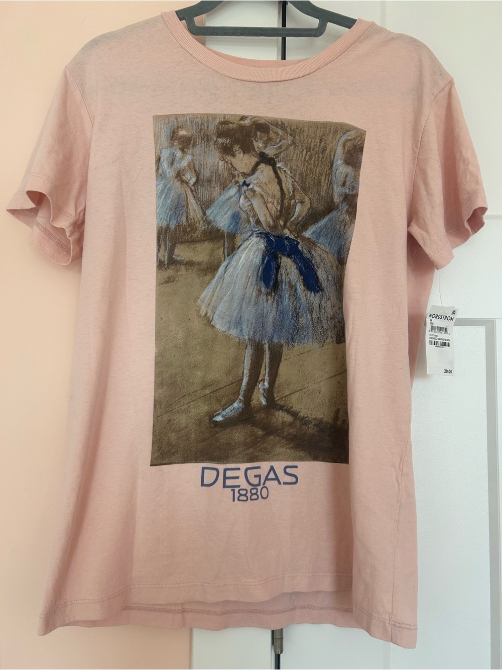 Golden Hour Washed mauve tee 100% cotton ballerina - Picture 1 of 5